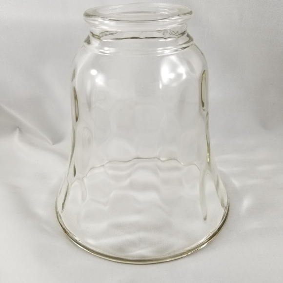 Hammered Clear Glass Light Shade Bell Chandelier C - Picture 2 of 11